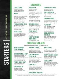 Starters Soups & Salads