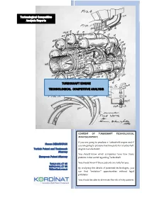 Turboshaft Engine Technological Competitive Analysis
