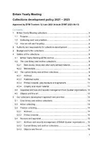 Collections Development Policy 2021 – 2023