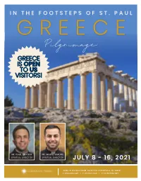 Pilgrimage GREECE IS OPEN to US VISITORS!