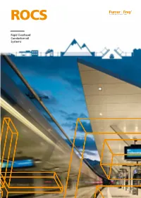 Rigid Overhead Conductor-Rail Systems 2 ROCS | RIGID OVERHEAD CONDUCTOR-RAIL SYSTEMS Furrer+Frey Rigid Overhead Conductor-Rail System (ROCS)