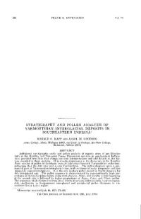 Stratigraphy and Pollen Analysis of Yarmouthian Interglacial Deposits