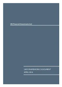 Ukfi Framework Document April 2016