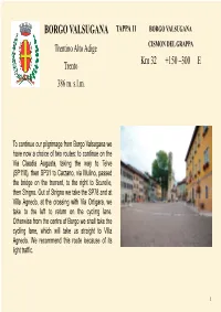 11-Tappa PDF Ing Borgo Valsugana-Cismon Del Grappa
