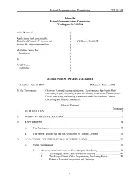 Federal Communications Commission FCC 00-202 Before the Federal