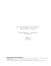 Lie Group Classification of Second-Order Ordinary Difference