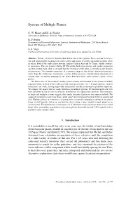 Systems of Multiple Planets