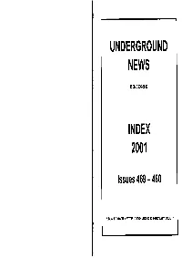Underground News Index 2001