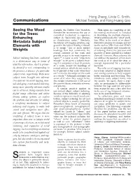 Communications Michael Twidale, and Fang Huang Gao