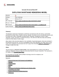 Duployan Shorthands and Chinook Scripts 7