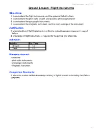 Flight Instruments - Rev