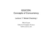 Lecture 17 Model Checking I