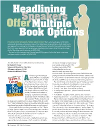 Speakers Headlining Offermultiple Book Options