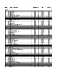 2018 Master Pricing for Website