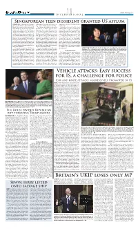 Britain's UKIP Loses Only MP