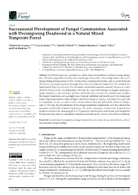 Successional Development of Fungal Communities Associated with Decomposing Deadwood in a Natural Mixed Temperate Forest
