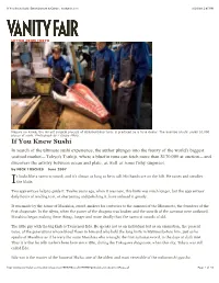Tosches's "If You Knew Sushi"