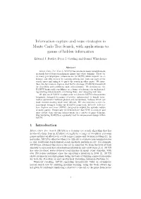 Information Capture and Reuse Strategies in Monte Carlo Tree Search, with Applications to Games of Hidden Information