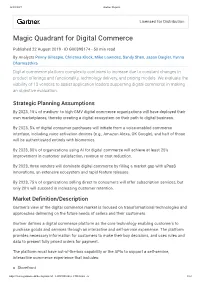 Magic Quadrant for Digital Commerce