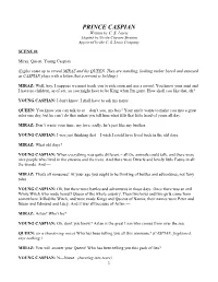 PRINCE CASPIAN Written by C