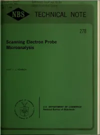 Scanning Electron Probe Microanalysis