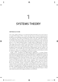 Systems Theory