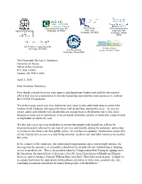 The Honorable Michael J. Dunleavy Governor of Alaska Office of the Governor P.O
