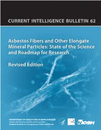Asbestos Fibers and Other Elongate Mineral Particles: State of the Science and Roadmap for Research