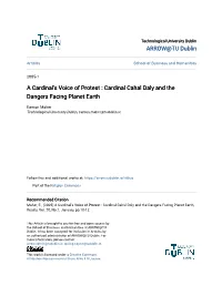 Cardinal Cahal Daly and the Dangers Facing Planet Earth