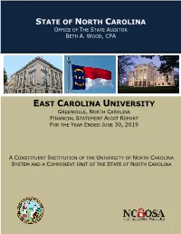 East Carolina University-Financial Statement Audit
