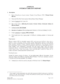 Final Narrative Report