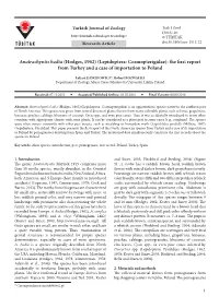 Lepidoptera: Cosmopterigidae): the First Report from Turkey and a Case of Importation to Poland