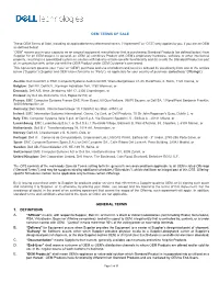 Oem Terms of Sale General Terms 1. Definitions A. B. C. D. E