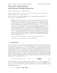 The Chazy XII Equation and Schwarz Triangle Functions