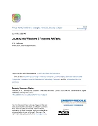 Journey Into Windows 8 Recovery Artifacts