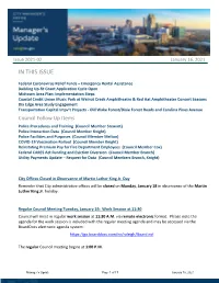 Manager's Update Page 1 of 17 January 16, 2021 Issue 2021-02 January 16, 2021