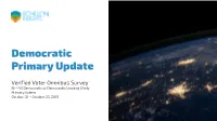 Omnibus October 2019 Dem Primary