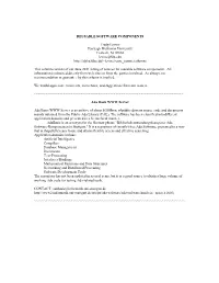 Reusable Software Components