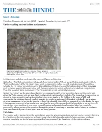Understanding Ancient Indian Mathematics - the Hindu 2/9/14 3:18 PM