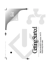 User's Guide Reinforces the Basic Skills Taught in the Tour, and Teaches a Few Additional Skills You’Ll Find Helpful As You Become More Proficient