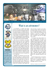 What Is an Astronomer?