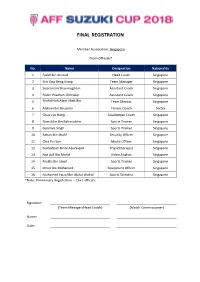 Final Registration