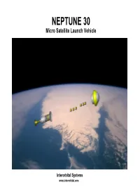 Interorbital Systems Interorbital Systems: Mojave California