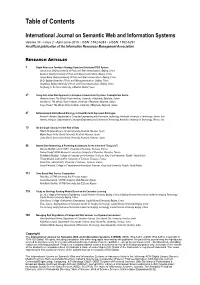 Table of Contents