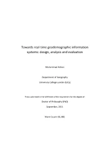 Towards Real-Time Geodemographic Information Systems: Design, Analysis and Evaluation