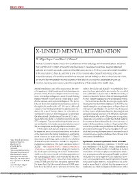 X-Linked Mental Retardation