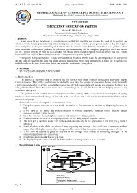 EMERGENCY NAVIGATION SYSTEM Swati R