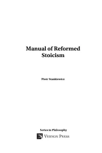 Manual of Reformed Stoicism