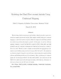Modeling the Fluid Flow Around Airfoils Using Conformal Mapping