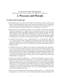 Processes and Threads